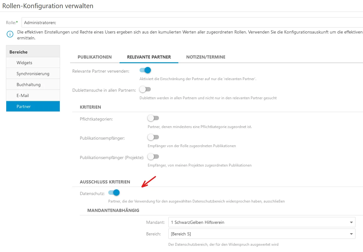Optigem Screenshot Datenschutz